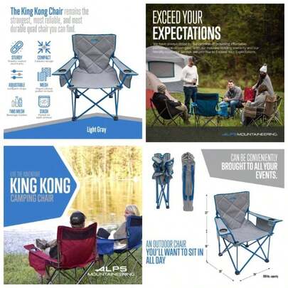 King - Silla de Camping, Talla nica, Cactus con Malla