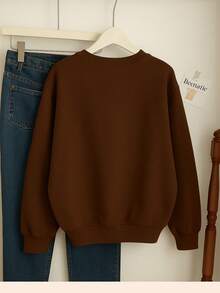 Women Sweatshirts - Camel - View 5