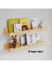 Bộ 1/2/3/4 kệ gỗ treo tường trang trí phòng trẻ em, kệ ảnh, giá đựng đồ treo tường để sách, đồ chơi, khung ảnh, đồ trang trí, phù hợp cho phòng ngủ, phòng khách, nhà bếp, phòng tắm. - Nhiều màu - Xem 10