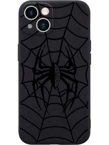 Spider Web Black Phone Case For  11 Black Cobweb Case Cover Liquid Silicone Soft Gel Rubber Matt Phone Cover With Microfiber Lining Protective Cover.Holiday Phone Accessories. 14 Cases Phone Case 17 Pro Max Case 16 Pro Max Case Girlfriend Or Boyfriend Cover 17 Pro Max Cute Phone Cases Fundas Gifts For Women Pink Christmas - Halloween - 查看 1