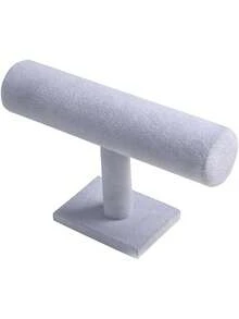 1 pièce Support d'affichage de bijoux, support de collier en forme de T, support de bracelet, support de montre-bracelet, convient pour l'organisation à la maison, la boutique ou l'exposition de bijoux, sans alimentation électrique, conception anti-emmêlement, présentation élégante, fermeture, placement de bureau durable, rangement , tour à bijoux haut de gamme