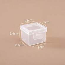 5/10/20 Cajas de almacenamiento de plástico transparente mini, caja de almacenamiento de joyas, adecuada para guardar tornillos, piezas pequeñas, contenedores de almacenamiento transparentes, caja de almacenamiento portátil multifuncional con tapa, ideal para artículos pequeños, manualidades, joyas y ferretería. Diseño creativo de caja de caramelos, caja de almacenamiento mini cuadrada, puede almacenar accesorios de joyería, caja de PP a prueba de polvo