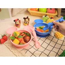 Disney 硅胶软勺，餐具饭勺，米奇米妮蓝粉勺（新款） - 彩色 - 查看 6