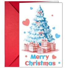 Zestaw 5 kreatywnych kartek świątecznych i kopert, eleganckie kartki świąteczne jako dekoracja na prezenty