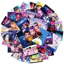 50/100pcs KPOP Girl Group Demon High-Definition Fansite Stickers, Suitable For New Albums "Golden", "Takedown", "How It's Done", Fashion Idol Stickers, Fashion Accessories, Creative Gifts, Great For Friends, Birthday Gifts And Holiday Surprises - Multicolor - View 11