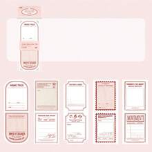 Vintage Symmetrical Floral Memo Pads, French Island Series Scrapbooking Decorative Papers, Tear-Off Style Decorative Underlayment, Literary Style Diary Decorative Materials