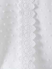 Girls' Casual White Long Sleeve Shirt, Fashionable & Versatile, Autumn 2025 New Arrival - White - View 5