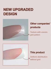 30 件短指甲方形白色法式全覆盖指甲适合女性和女孩，按压指甲，中等长度方形假指甲，提升您的外观