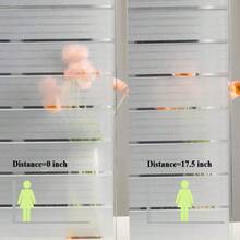 Frosted Window Privacy Film - Non Adhesive Static Cling Glass Stickers Sun UV Blocking Heat Control Door Covering Decals For Home Office - Multicolor - View 10