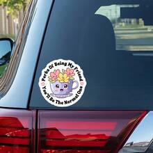 1 Stück Aufkleber "Vorteile davon, mein Freund zu sein: Du wirst die Normale sein", sarkastischer, witziger Aufkleber für Laptop, Wasserflasche & Bürodekoration, einzigartiges Freundschaftsgeschenk für sie, süße ästhetische Dekoration, langanhaltend & wasserfest