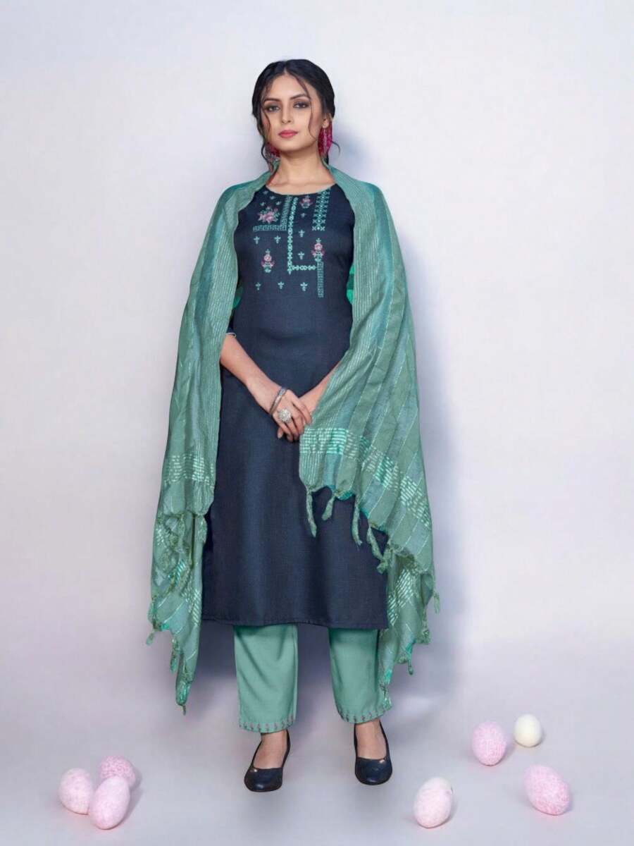 Traditional Salwar Kameez Suit,Cultural Wear For Women, 05 - 彩色 - 查看 1