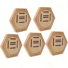 3/5/6件木制奖杯展示架，壁挂式收纳架，简易DIY安装，节省空间的设计，适合展示运动奖牌和成就，经典耐用的木制奖杯架，壁挂式奖杯展示架，鼓舞人心的装饰