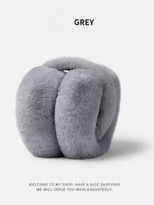 1 件可折叠蓬松耳套，可爱时尚，适合冬季使用