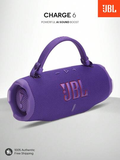 JBL Charge 6 便携式防水防震蓝牙音箱，Bold Pro 音效，AI 音效增强，28 小时播放时间，内置移动电源，耐用可拆卸挂绳