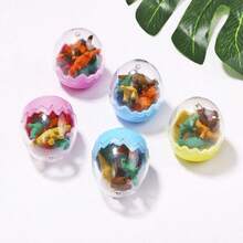 Zufällige Menge Dinosaurier-Ei-förmige Radiergummis, sortierte Farbeierschalen-Designs, Dinosaurier-Ei-Radiergummis, Schreibwaren-Radiergummi-Geschenke, süße Dinosaurier-Radiergummis, Schülerpreise, niedliche Radiergummis, Dinosaurier-förmige Radiergummis, Weihnachtsgeschenke, Weihnachten, Neujahr