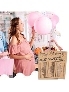 一套婴儿洗礼游戏、婴儿字母搜索游戏卡、婴儿洗礼派对游戏和活动、派对活动创意用品、婴儿洗礼创意、20张游戏卡的牛皮纸 - 彩色 - 查看 3