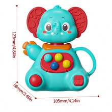 1 Peça Brinquedo Interativo Multifuncional para Bebês, Padrão Fofo de Elefante, Conjunto de Combinação, Apito, Goma Macia, Brinquedo de Quebra-Cabeça para Crianças, Brinquedo de Acalmar o Sono da Educação Precoce, Interação Pais-Filhos, Geração de Música, Treinamento de Audição, Festas, Aniversários, Presentes de Festa, Interação de Crianças, Montessori, É um Conjunto de Brinquedos Muito Divertido e Perfeito para Meninos e Meninas em Idade Pré-Escolar