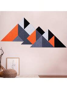 Tutmyrea 41 Pack Self-Adhesive Triangular Acoustic Panels, 88"X35" Sound Absorbing Panels, Soundproof Wall Panels, Wall Decoration Art Soundproof Wall Panels For Studios, Homes, Offices(Mountain Peak)