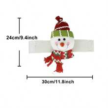 1/2pcs Christmas Holiday Decor Santa Claus Snowman Retro Plaid Curtain Buckle Rings, Window Curtain Tie Backs, Holiday Decorations, Window Display Christmas Decorations Christmas Decoration Christmas Decorations Home Room Decor Home Decor - Multicolor - View 7