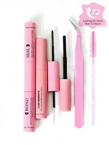 睫毛胶水及定型液、卸妆液、10毫升单根睫毛胶水及定型液、睫毛涂抹器、二合一簇状睫毛胶水及定型液、睫毛刷、簇状睫毛胶水、睫毛胶水、镊子、簇状睫毛胶水、睫毛胶水及定型液、睫毛胶水、簇状睫毛工具、睫毛嫁接工具、睫毛工具套装 - 粉色 - 查看 2