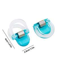 10 buc cleme transparente colorate, cleme solide pentru clasificarea fișierelor în stil minimalist, potrivite pentru sortarea fișierelor de la birou și școală.