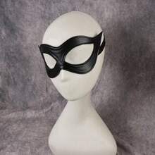 1pc Women's Sexy Mask Eyeshade, Role Play, PU Leather, Adjustable Mask, Masquerade Ball, Party, Carnival, Costume Prop - Black - View 7