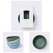 Plastic Bowls 3pk Blue Green Durable Lightweight Easy To Clean For Dining Outdoor Events Home Use