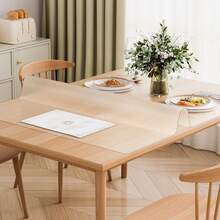 Plastic Tablecloth, 61 X 121.9 Cm, 1.5 Mm Thick, Frosted Table Protector, Rectangular PVC Desk Pad, Waterproof And Easy-Clean Desk Mat, Table Cover, For Office, Dresser, Dining Room Table, Nightstand - 24x48 Zoll mờ 1,5 mm - Xem 1