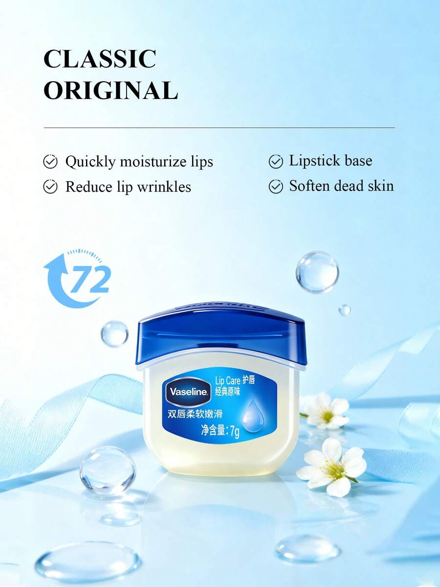 Vaseline Mini Lip Therapy® Original 7g/0.25oz - Blue - View 1