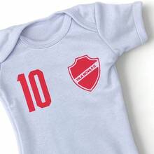 Baby Football Team Bodysuit | Fan Uniform | Baby Football Player Costume | Football Monthly Anniversary - Vila Nova - View 3