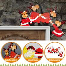 1pc Christmas Decoration, Christmas Ornament, Christmas Reindeer, Santa Claus, Angel With Elder, Holiday Costume, Christmas Holiday, Gift Home Decor Christmas Decorations Room Decor Winter