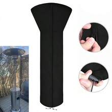 210D Black Waterproof Oxford Umbrella/Fan-Shaped Heater Cover, Suitable For Outdoor Garden Patio Air Source Heat Pump, Dustproof And Rainproof Cover