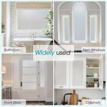Frosted Window Privacy Film - Non Adhesive Static Cling Glass Stickers Sun UV Blocking Heat Control Door Covering Decals For Home Office - Multicolor - View 59