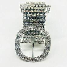 Vintage Silver Waist Belt, 1PC - Full Diamond-Encrusted For High-End Elegant Women, Wonderful Gift For Elegance Lovers, Suitable For Daily Wear, Evening Gatherings & Glamorous Casual, A Thoughtful Present For Women Into Timeless Sparkling Aesthetics