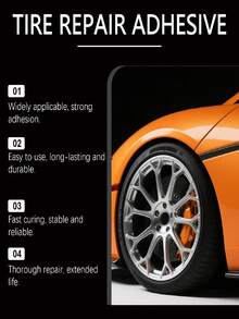 Heavy Duty Tire Repair Rubber, Puncture Patch Glue For Car, Motorcycle, Bicycle Tires