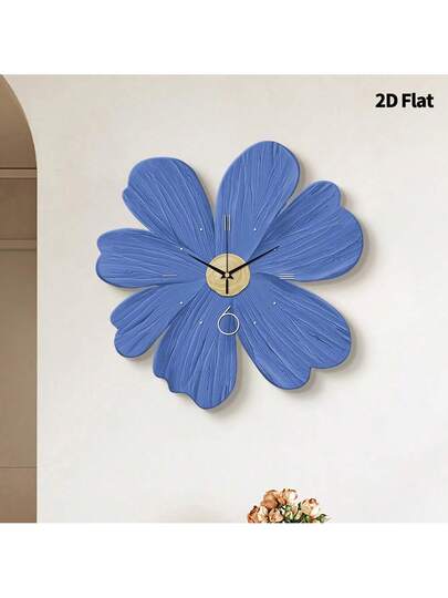 2D Flat 1pc Moderne Creative Home Healing Flowers Wand Clock, Ultra Quiet Quartz Movement, No Ticking Sound, ation Painting Klok Living Room, Bedroom Office, able Watch, Unique Personalized, Clear Reading Time, In Bedroom, Studio, Ho Study, Kitchen Cafe, Perfect Family Friends Room view 9
