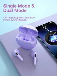 TWS Bluetooth Earphones With High-Definition Sound Quality, Low Latency, Noise Cancelling Microphone For Calls, Compatible With IPhone And Android Devices, Suitable For Outdoor Sports, Travel, Camping, In-Car And More - one-size - View 5