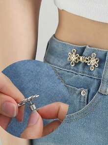 1/3/6 裤子腰部紧带，中国结牛仔裤腰部调节器，宽松牛仔裤的束腰夹 - 彩色 - 查看 6