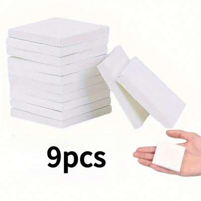 9pcs/Set Mini Stretched Canvas Boards - Portable Square Painting Panels, Ideal For Outdoor Artists, Lightweight And Compact, Suitable For Canvas Art, Crafts, And Projects, Small Canvas Boards
