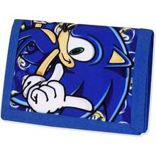 Wallet, and Trifold Purse Canvas Hook and Loop Closure Cool Wallets with Zip Pound Coin Holder. - Multicolor - Ver 1