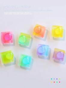 XEIJAYI Frame Bottle Glass Sugar Paper -- Popular Nail Art Colorful Candy 1pc Gel Polish Fashion LED Glossy Nail Art Salon Women'S Nail Art Tools Fashion Solid Color Gel Salon Solid Color Art - 彩色 - 查看 5