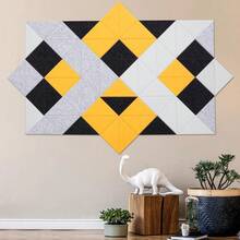 Tutmyrea 41 Pack Self-Adhesive Triangular Acoustic Panels, 88"X35" Sound Absorbing Panels, Soundproof Wall Panels, Wall Decoration Art Soundproof Wall Panels For Studios, Homes, Offices(Mountain Peak)