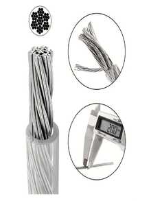 一套不锈钢晾衣绳，便携式免钻孔伸缩室内/室外阳台浴室露营宿舍适用，防锈耐用，抗风承重，用途广泛，节省空间，易于安装，经久耐用，室内外皆宜。 - 銀色 - 查看 4