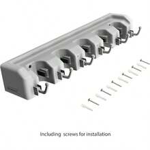 Stalwart Wall Organizer With Adjustable Slots And Hooks WallMounted Tool And Broom Holder Organization And Storage For The Kitchen And Garage By