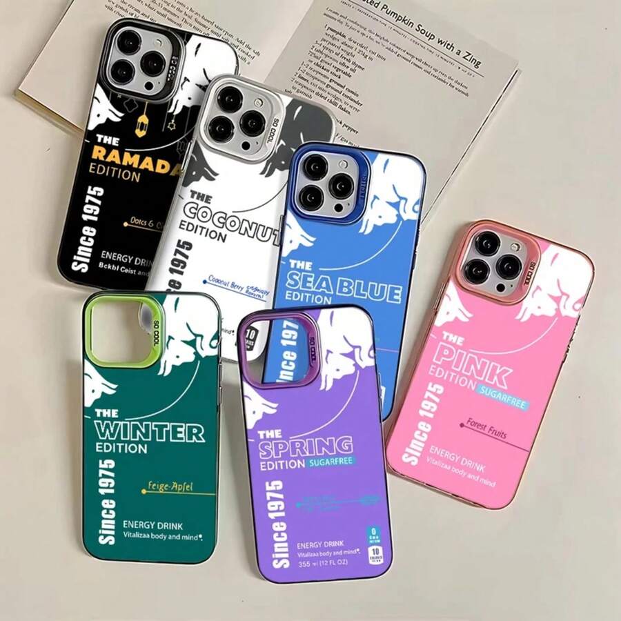 Luxury Phone Case For IPhone 16e 16 Pro Max 15 14 Plus 13 12 Mini 11 Pro Shockproof Silicone Fashion R-Reds B-Bulles Back Cover - 9 - 查看 1