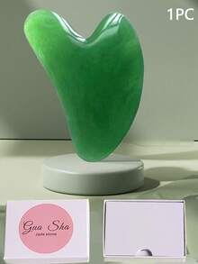1/2 piezas Herramienta de masaje Gua Sha, Rascador Gua Sha de resina natural para masaje facial, cuello, espalda y Body completo, herramienta de limpieza
