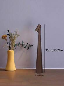1/2 đèn bàn không dây sạc, đèn bàn cầm tay LED điều khiển cảm ứng có thể điều chỉnh độ sáng, đèn văn phòng, đèn bàn cắm trại ngoài trời cho phòng khách - màu nâu - Xem 5