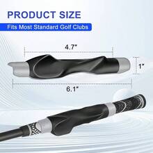 Grip Trainer, Grip Trainer Clubs - Right Hand Training Aid With Design, Corrects Grip Posture And Improves Swing Accuracy - Xám - Xem 6