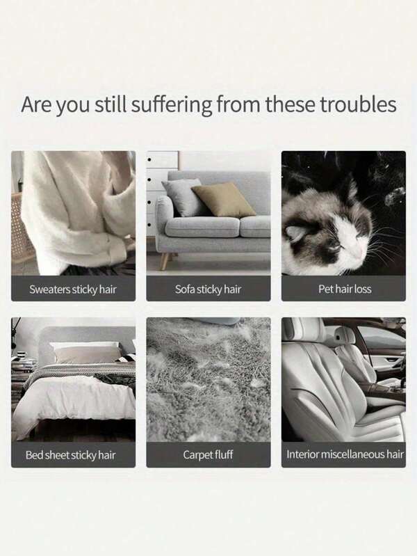 Wielokrotnego użytku szczotka do czyszczenia kurzu, dwustronna szczotka do usuwania sierści zwierząt, ręczna statyczna szczotka do usuwania sierści, odpowiednia do usuwania kłaczków z kotów, sof, mebli, pościeli, dywanów, wykonana z trwałego materiału polipropylenowego, nie wymaga zasilania, łatwe usuwanie wałka do sierści psów i kotów.