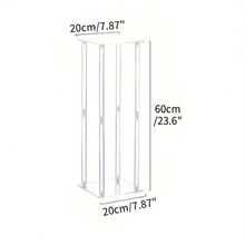 Acrylic Flower Vase, Transparent Floral Display Stand, Geometric Vase, Elegant Display Rack For Birthday Party, Wedding, Dining Table Decor